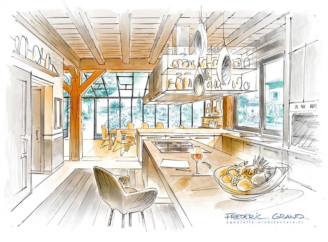 Intérieur cuisine PERIGORD