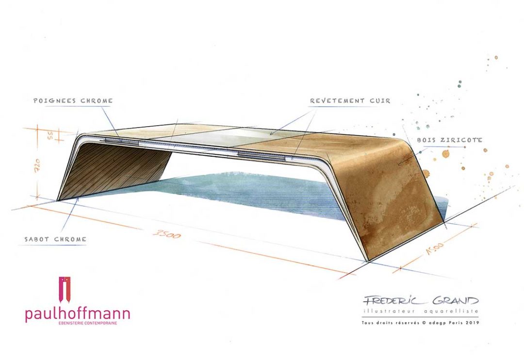 Concept de mobilier Paul Hoffmann